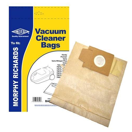 5 x Dust Bags For Morphy Richards PerformAir Family & Pets 70066 Type: 01 & 87