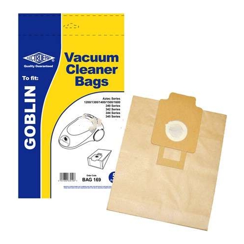 Vacuum Cleaner Dust Bags for Goblin Aztec 1600 1607 34000 Pack Of 5 24 Type