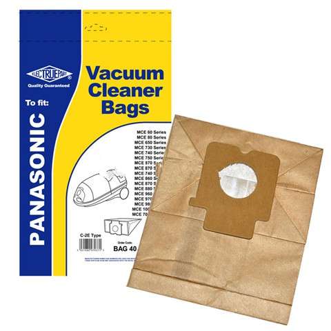 Vacuum Cleaner Dust Bags for Panasonic MCE68 MCE69 MCE70 Pack Of 5 C2E Type
