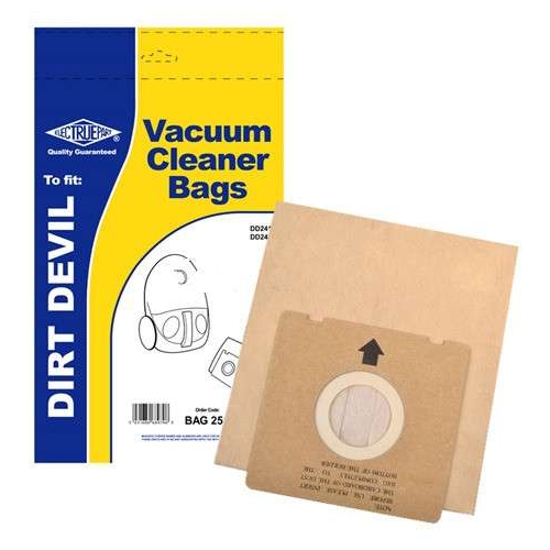 Replacement Vacuum Cleaner Bag For Dirt Devil DD2416 Pack of 5