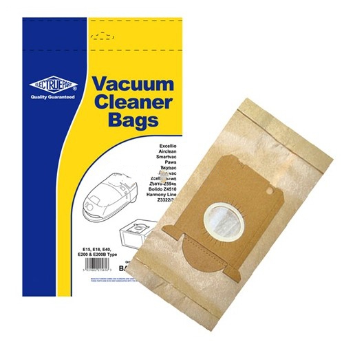 5x Dust Bags for Philips FC9102 FC9114 FC9160 E15, E18, E40, E200, E200B Type