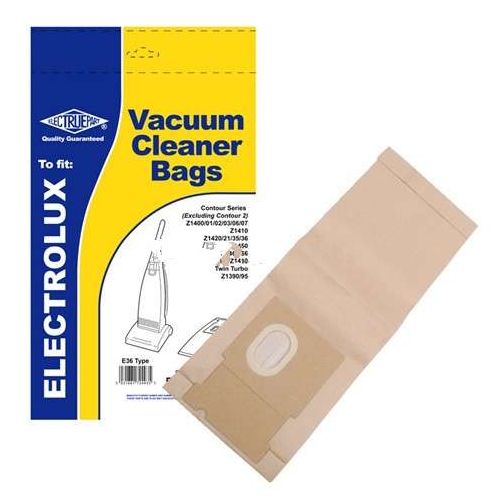 5x Dust Bags for Electrolux Contour Plus Progress&Volta Models Z1410,1420,1450