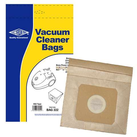 Vacuum Dust Bags for Proline VC300 VC400 VC400C Pack Of 5 E62, U62 Type