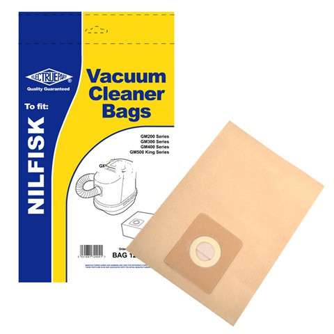 Replacement Vacuum Cleaner Paper Bag For Nilfisk 81846000 Pack of 5 Type:GM