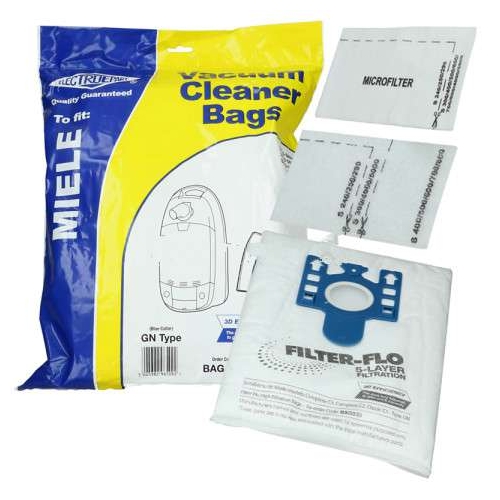 4 x Dust Bags For Miele Complete C2 Limited Edition Canary Yellow Powerline