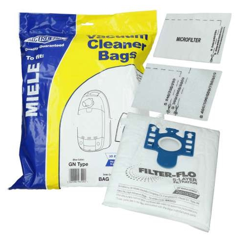 Replacement Dust Bag For Miele Complete C3 Excellence White EcoLine Pack of 4