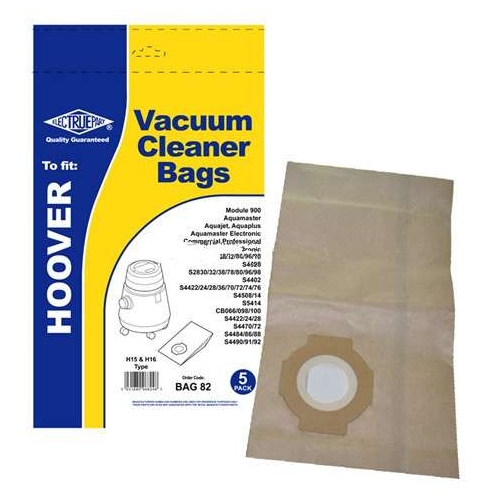 Replacement Vacuum Cleaner Bag For Hoover Aquamaster Aquajet S4488 Pack of 5