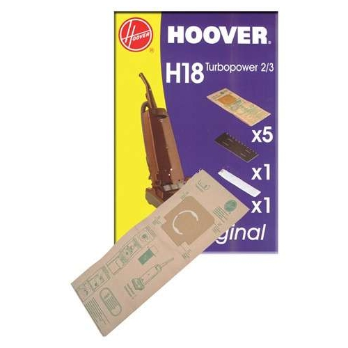 Original Hoover TurboPower 2 & 3 U2462 Vacuum Cleaner Bag Pack of 5 Filter