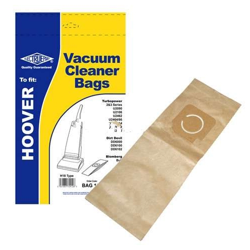 Vacuum Cleaner Dust Bags for Hoover U1294 U1296 U1400 Pack Of 5 Type H18