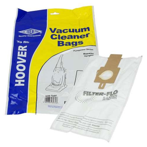 Replacement Vacuum Cleaner Bag For Hoover U3450 Pack of 5 Type:H20