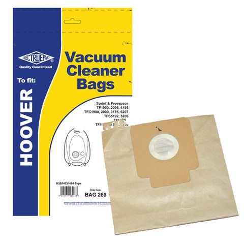 5 x Replacement Vacuum Cleaner Bags For Hoover TCP2008 021 Type:H58/H63/H64