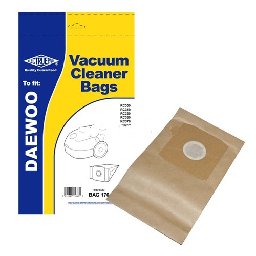 Replacement Vacuum Cleaner Bag For Daewoo FORTIS Pack of 5 Type:VCB300