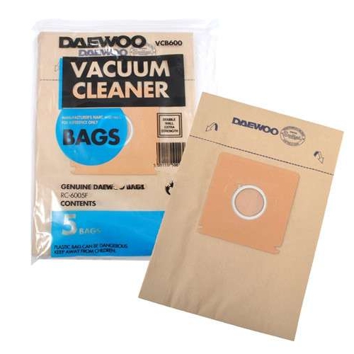 Original Daewoo RC6000 Series Vacuum Cleaner Bag Pack of 5 Original Daewoo RC6000 Series Vacuum Cleaner Bag Pack of 5