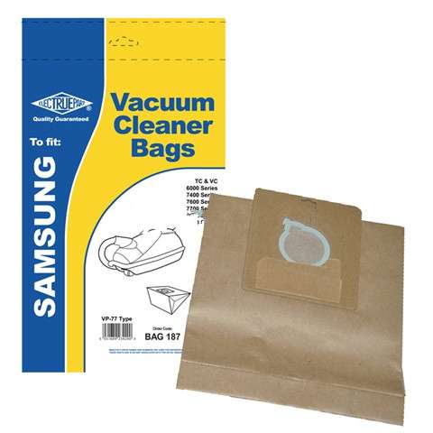 Replacement Vacuum Cleaner Bag For Nilfisk C120.3 Pack of 5 Type:VP77